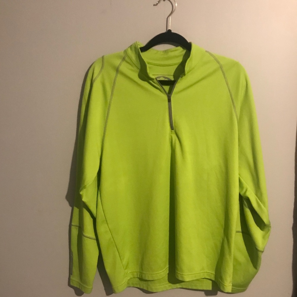 Men’s Thermal wear Sun Mountain lime green jacket